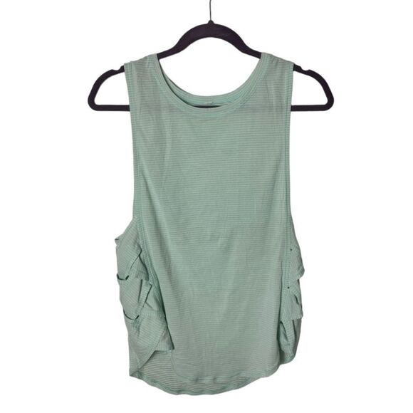 Lululemon Var-City Muscle Tank Top Women’s Size Medium Heathered Sea Mist Criss - Picture 7 of 10